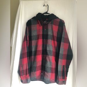 Hollister Hooded Flannel Shirt